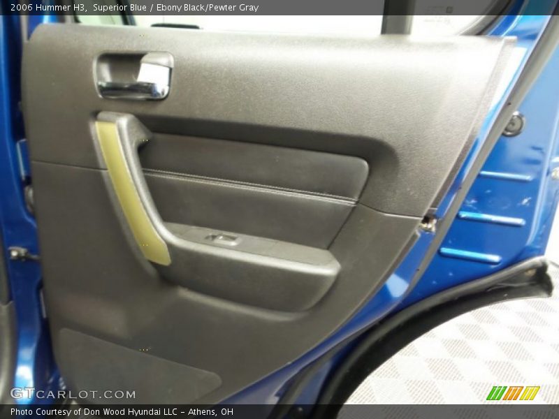 Superior Blue / Ebony Black/Pewter Gray 2006 Hummer H3
