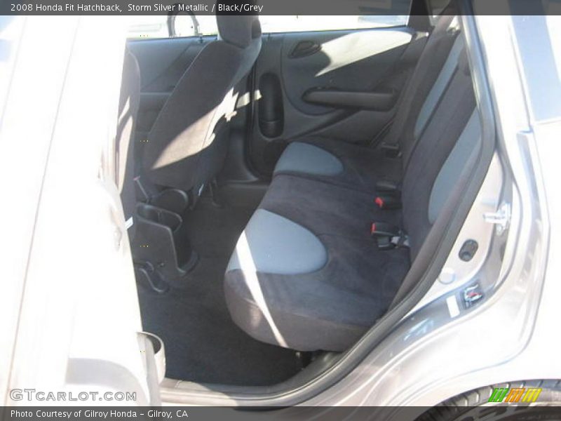 Storm Silver Metallic / Black/Grey 2008 Honda Fit Hatchback