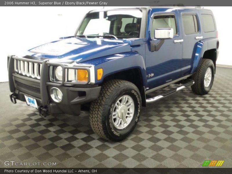 Superior Blue / Ebony Black/Pewter Gray 2006 Hummer H3