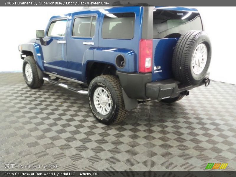 Superior Blue / Ebony Black/Pewter Gray 2006 Hummer H3