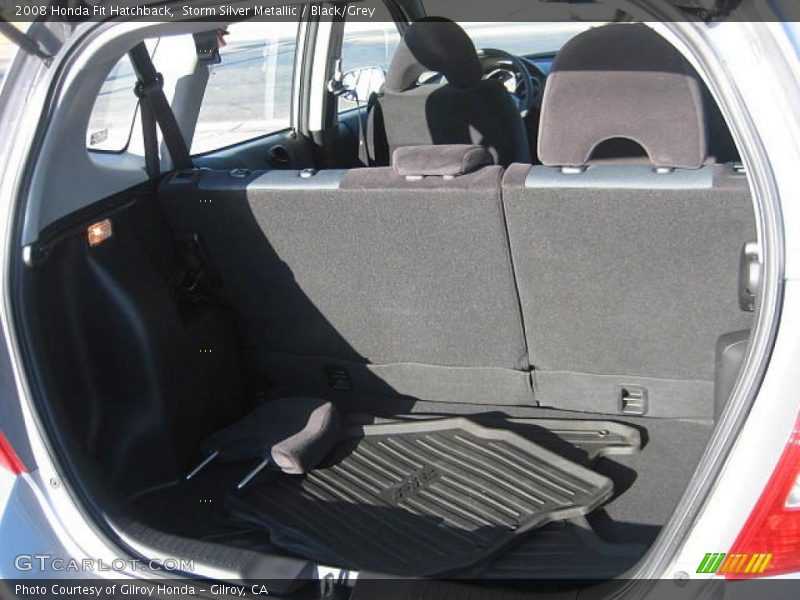 Storm Silver Metallic / Black/Grey 2008 Honda Fit Hatchback