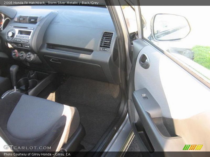 Storm Silver Metallic / Black/Grey 2008 Honda Fit Hatchback