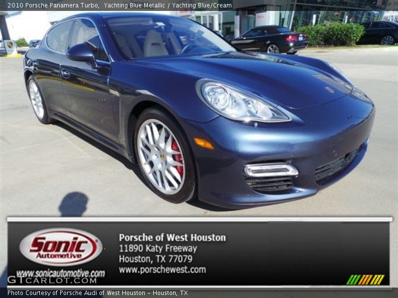 Yachting Blue Metallic / Yachting Blue/Cream 2010 Porsche Panamera Turbo