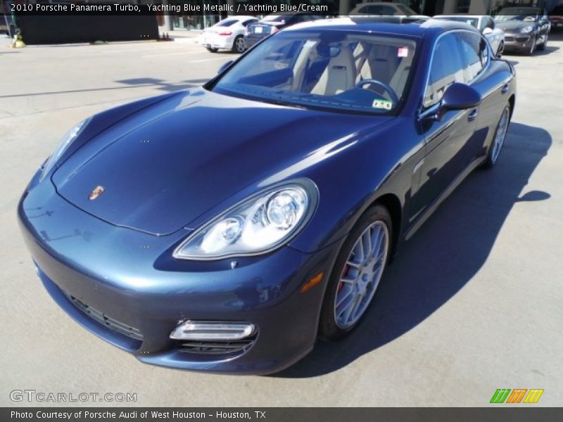Yachting Blue Metallic / Yachting Blue/Cream 2010 Porsche Panamera Turbo