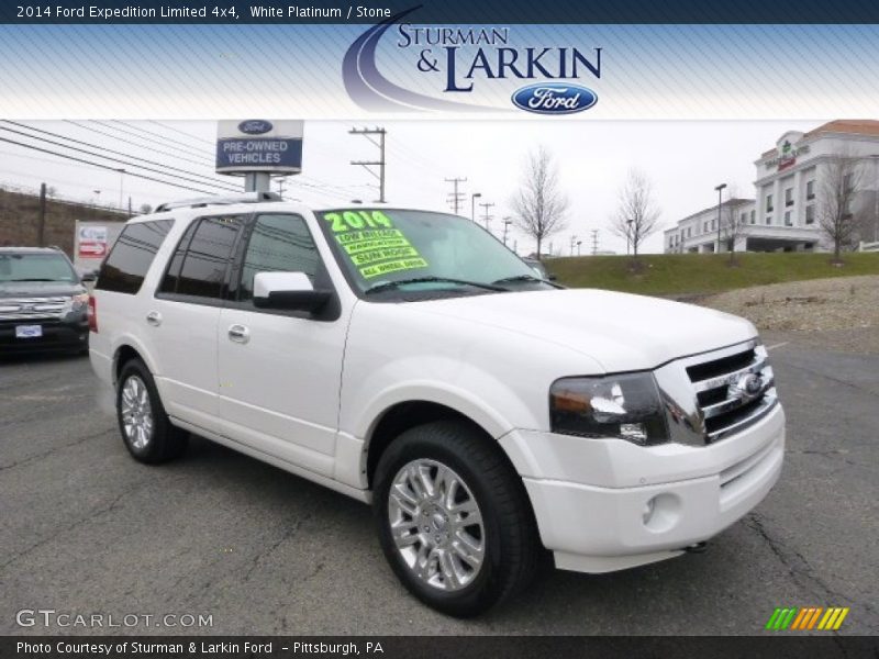 White Platinum / Stone 2014 Ford Expedition Limited 4x4