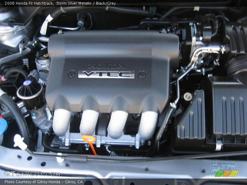 Storm Silver Metallic / Black/Grey 2008 Honda Fit Hatchback