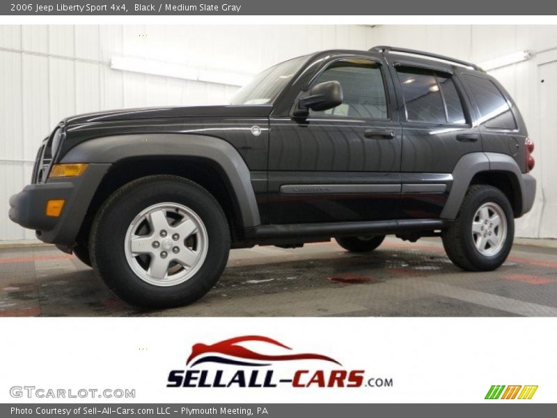 Black / Medium Slate Gray 2006 Jeep Liberty Sport 4x4