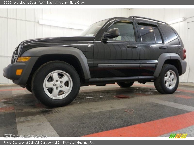 Black / Medium Slate Gray 2006 Jeep Liberty Sport 4x4