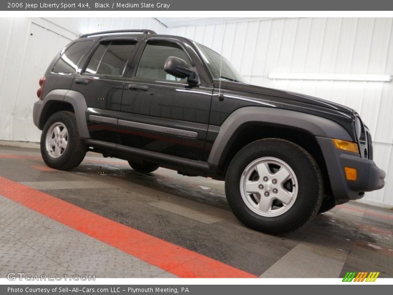 Black / Medium Slate Gray 2006 Jeep Liberty Sport 4x4