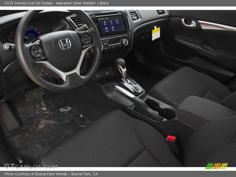 Alabaster Silver Metallic / Black 2015 Honda Civic EX Sedan