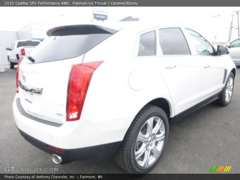Platinum Ice Tricoat / Caramel/Ebony 2015 Cadillac SRX Performance AWD