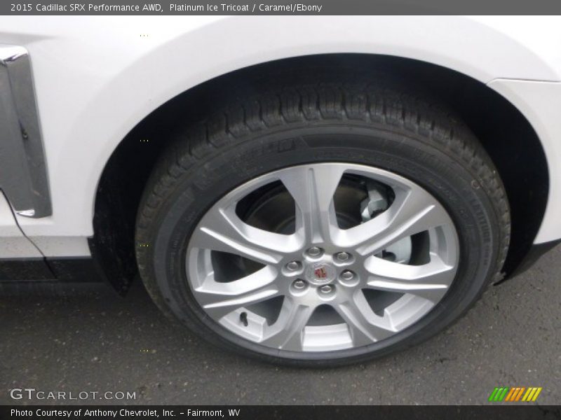 Platinum Ice Tricoat / Caramel/Ebony 2015 Cadillac SRX Performance AWD