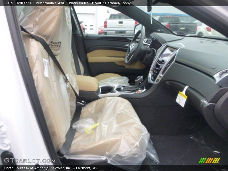 Platinum Ice Tricoat / Caramel/Ebony 2015 Cadillac SRX Performance AWD