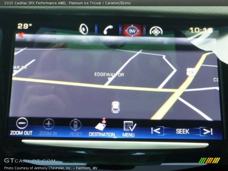 Platinum Ice Tricoat / Caramel/Ebony 2015 Cadillac SRX Performance AWD