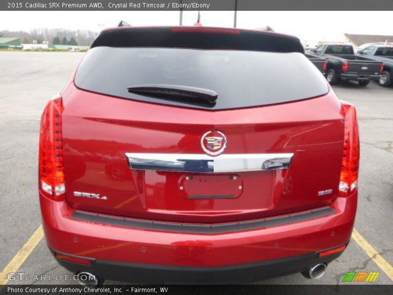 Crystal Red Tintcoat / Ebony/Ebony 2015 Cadillac SRX Premium AWD
