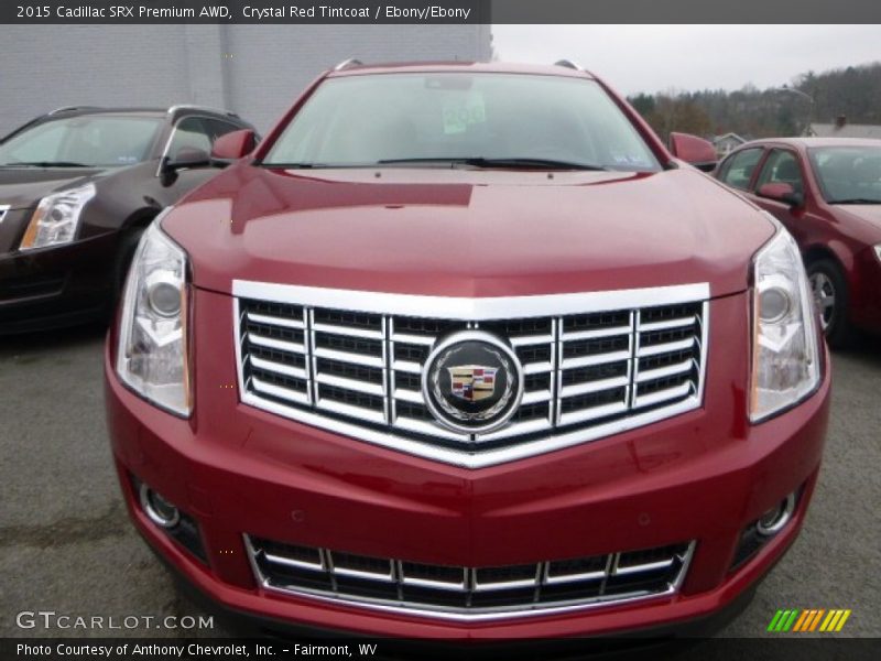 Crystal Red Tintcoat / Ebony/Ebony 2015 Cadillac SRX Premium AWD