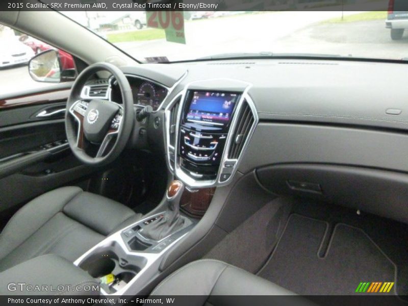 Crystal Red Tintcoat / Ebony/Ebony 2015 Cadillac SRX Premium AWD