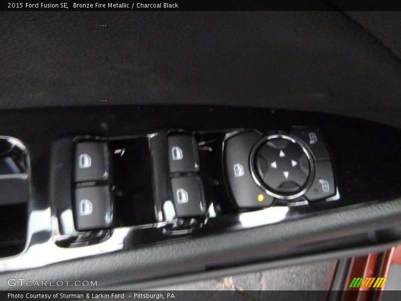Bronze Fire Metallic / Charcoal Black 2015 Ford Fusion SE