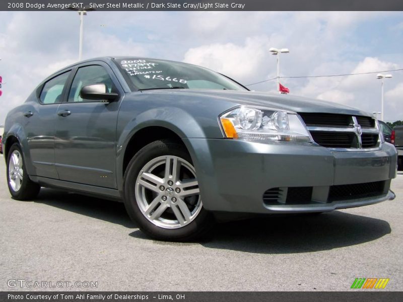 Silver Steel Metallic / Dark Slate Gray/Light Slate Gray 2008 Dodge Avenger SXT