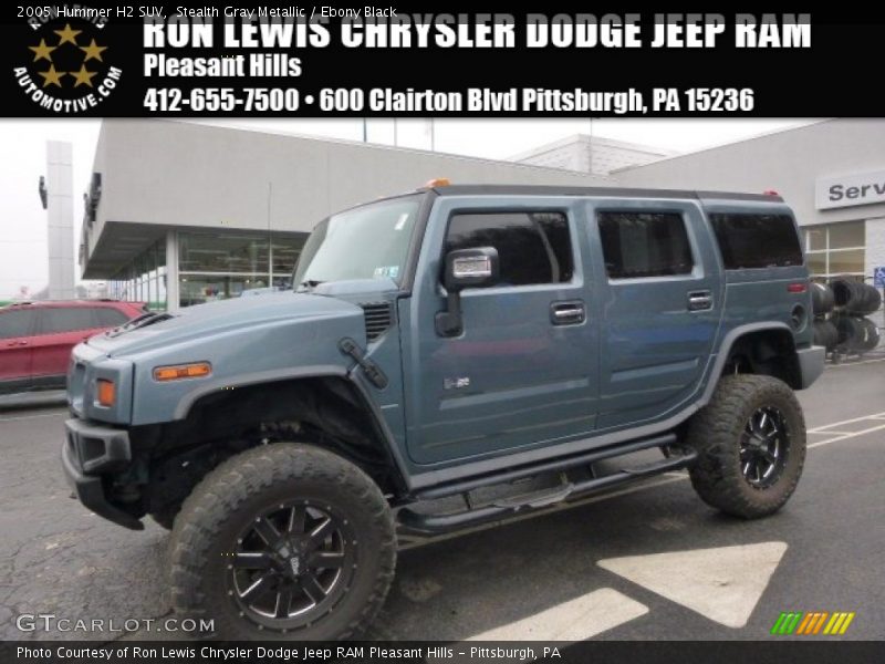 Stealth Gray Metallic / Ebony Black 2005 Hummer H2 SUV