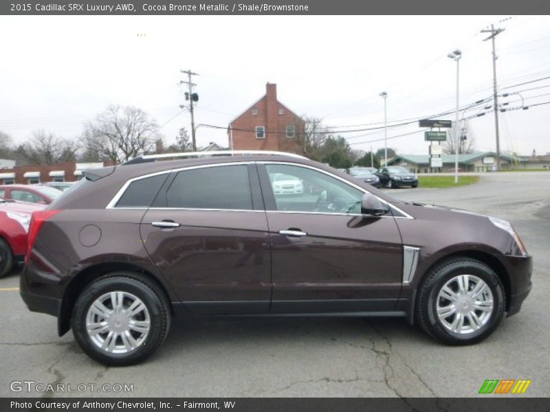 Cocoa Bronze Metallic / Shale/Brownstone 2015 Cadillac SRX Luxury AWD