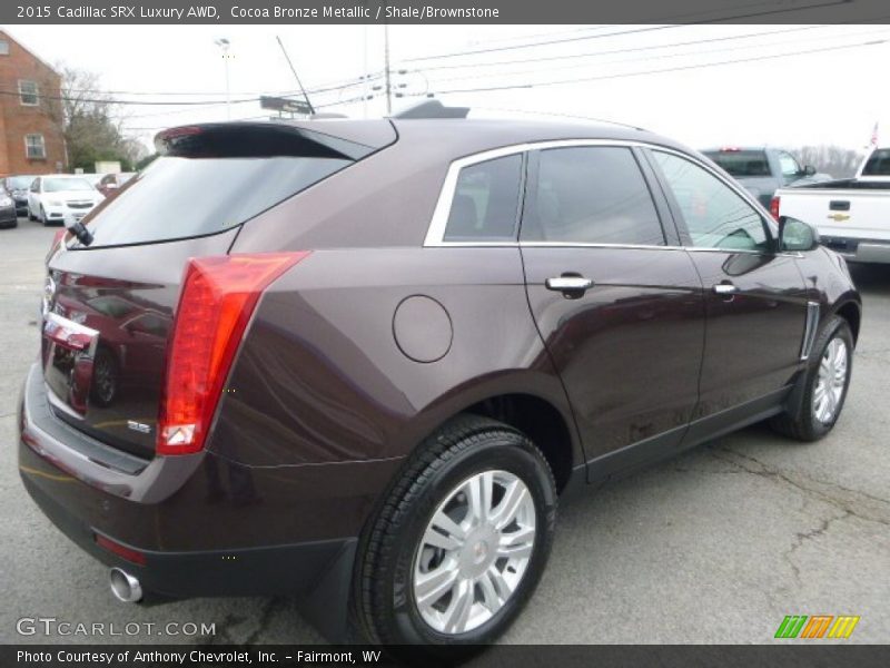 Cocoa Bronze Metallic / Shale/Brownstone 2015 Cadillac SRX Luxury AWD