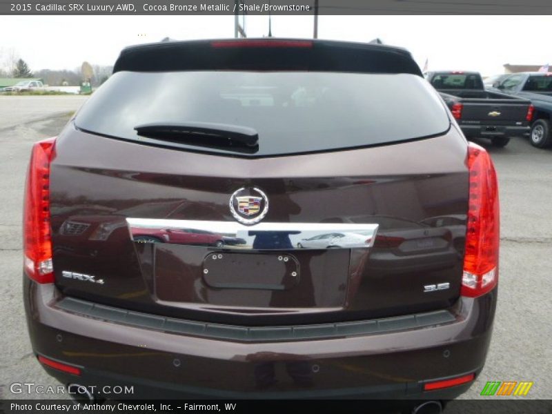 Cocoa Bronze Metallic / Shale/Brownstone 2015 Cadillac SRX Luxury AWD
