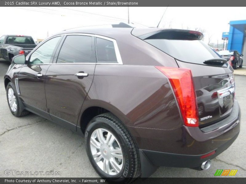 Cocoa Bronze Metallic / Shale/Brownstone 2015 Cadillac SRX Luxury AWD