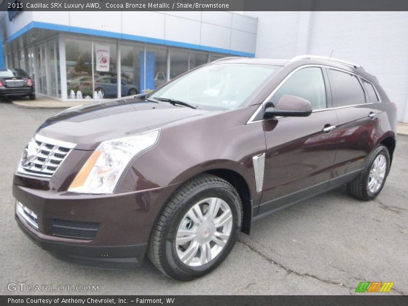 Cocoa Bronze Metallic / Shale/Brownstone 2015 Cadillac SRX Luxury AWD
