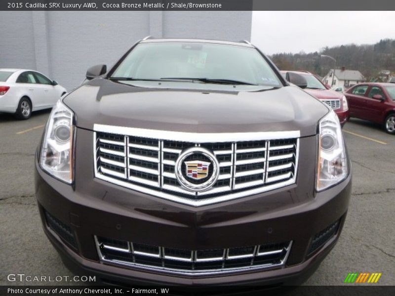 Cocoa Bronze Metallic / Shale/Brownstone 2015 Cadillac SRX Luxury AWD