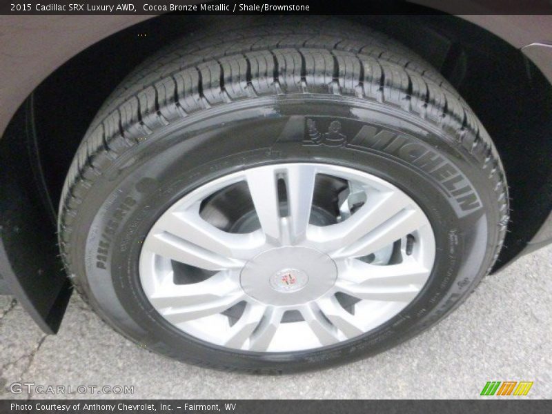 Cocoa Bronze Metallic / Shale/Brownstone 2015 Cadillac SRX Luxury AWD