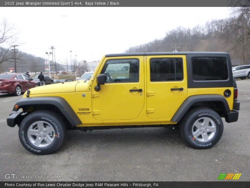  2015 Wrangler Unlimited Sport S 4x4 Baja Yellow