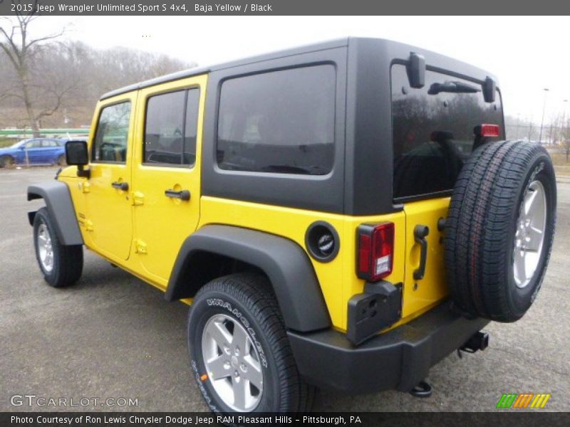 Baja Yellow / Black 2015 Jeep Wrangler Unlimited Sport S 4x4