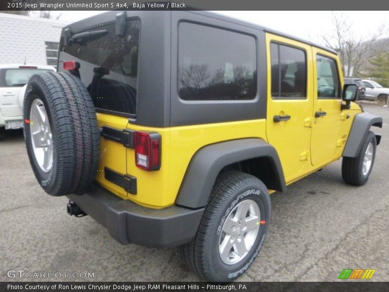 Baja Yellow / Black 2015 Jeep Wrangler Unlimited Sport S 4x4
