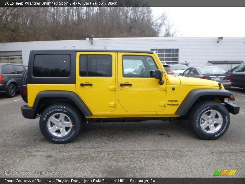 Baja Yellow / Black 2015 Jeep Wrangler Unlimited Sport S 4x4