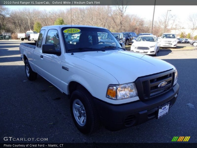 Oxford White / Medium Dark Flint 2010 Ford Ranger XL SuperCab