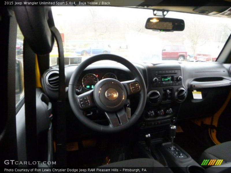 Baja Yellow / Black 2015 Jeep Wrangler Unlimited Sport S 4x4