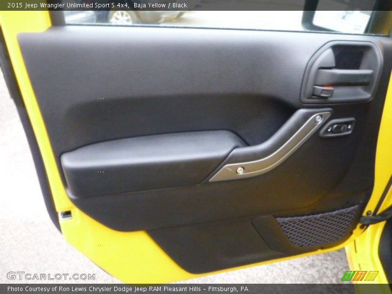 Baja Yellow / Black 2015 Jeep Wrangler Unlimited Sport S 4x4