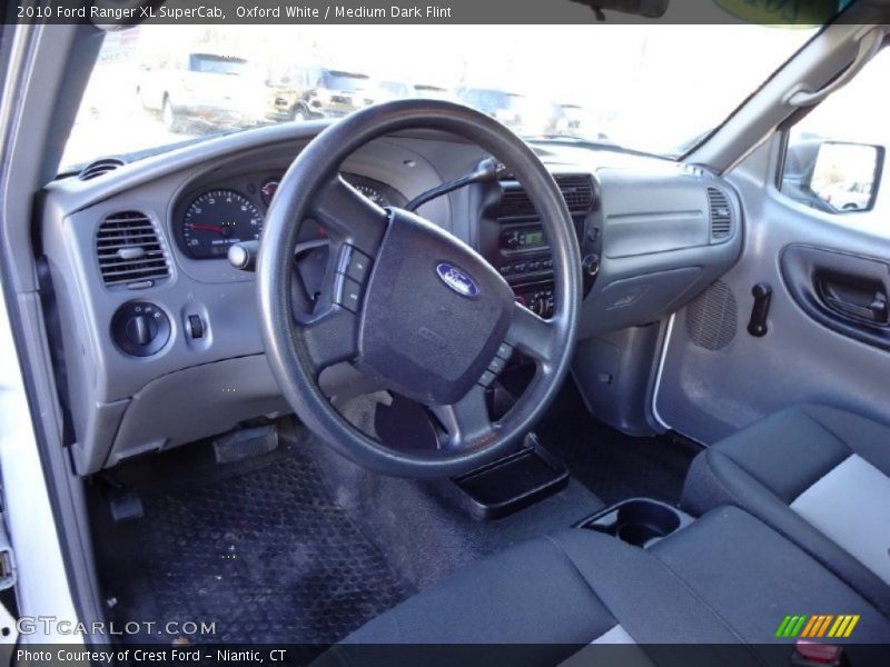 Oxford White / Medium Dark Flint 2010 Ford Ranger XL SuperCab