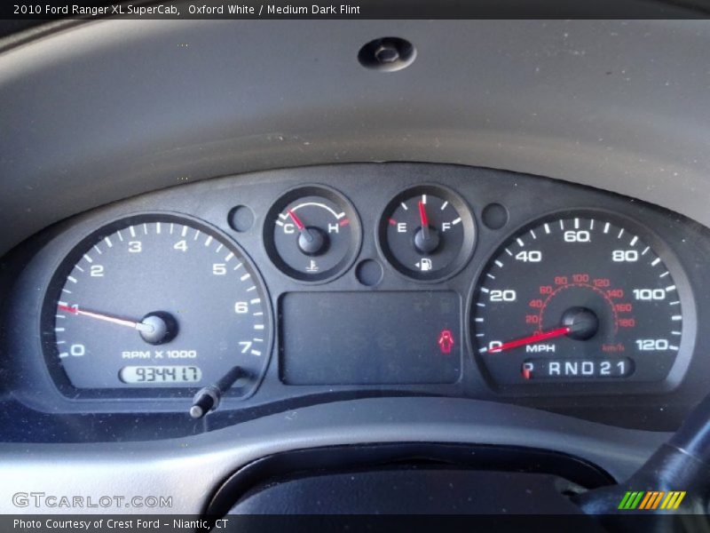 Oxford White / Medium Dark Flint 2010 Ford Ranger XL SuperCab
