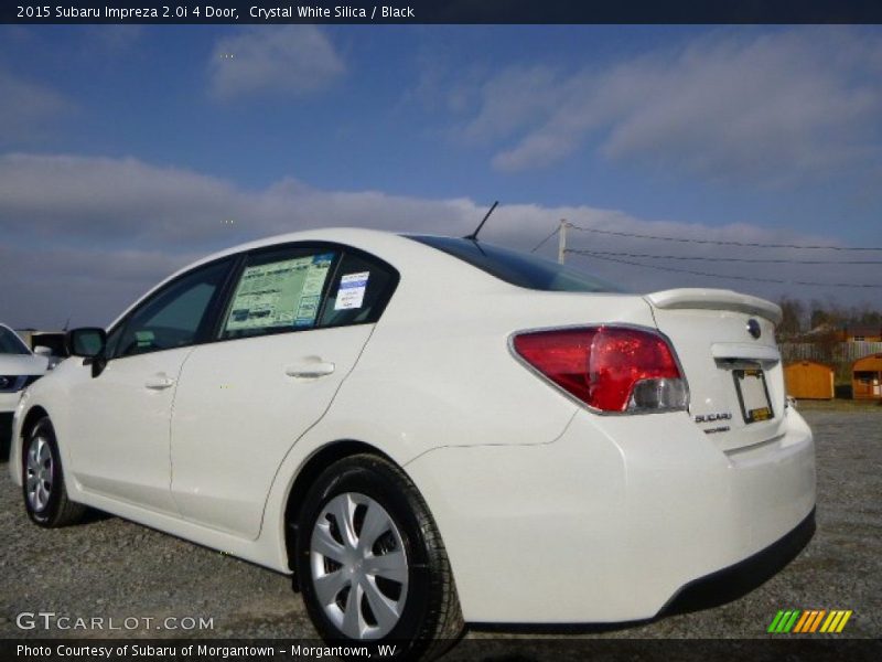 Crystal White Silica / Black 2015 Subaru Impreza 2.0i 4 Door