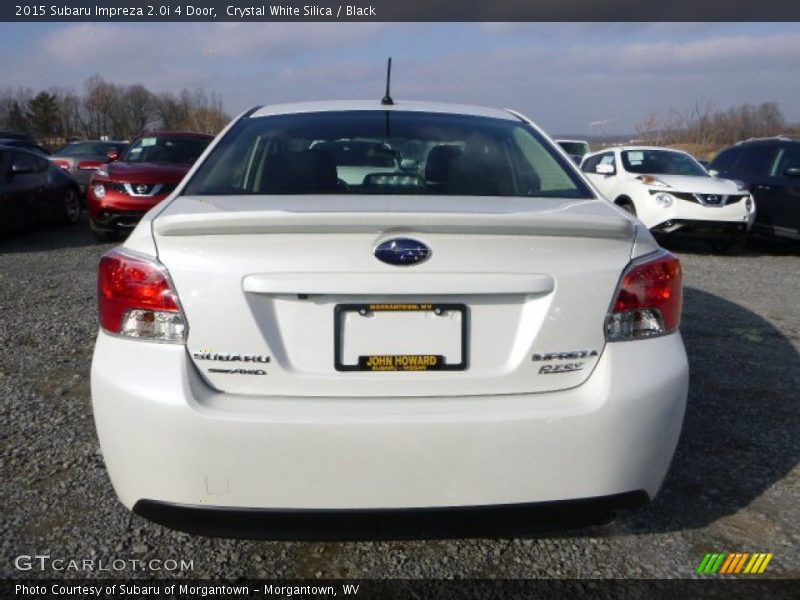 Crystal White Silica / Black 2015 Subaru Impreza 2.0i 4 Door