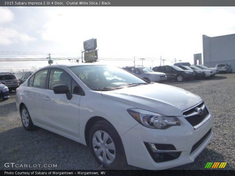 Crystal White Silica / Black 2015 Subaru Impreza 2.0i 4 Door