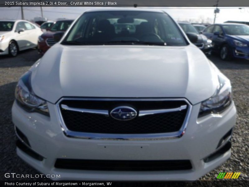 Crystal White Silica / Black 2015 Subaru Impreza 2.0i 4 Door
