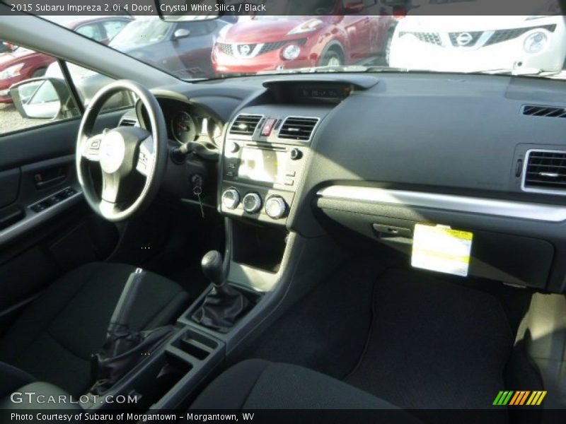 Crystal White Silica / Black 2015 Subaru Impreza 2.0i 4 Door