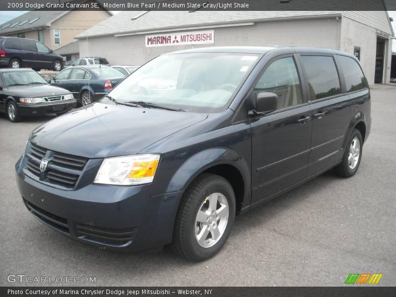Modern Blue Pearl / Medium Slate Gray/Light Shale 2009 Dodge Grand Caravan SE