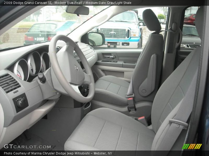 Modern Blue Pearl / Medium Slate Gray/Light Shale 2009 Dodge Grand Caravan SE