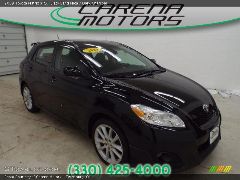 Black Sand Mica / Dark Charcoal 2009 Toyota Matrix XRS
