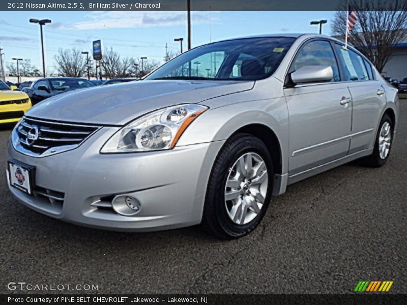 Brilliant Silver / Charcoal 2012 Nissan Altima 2.5 S