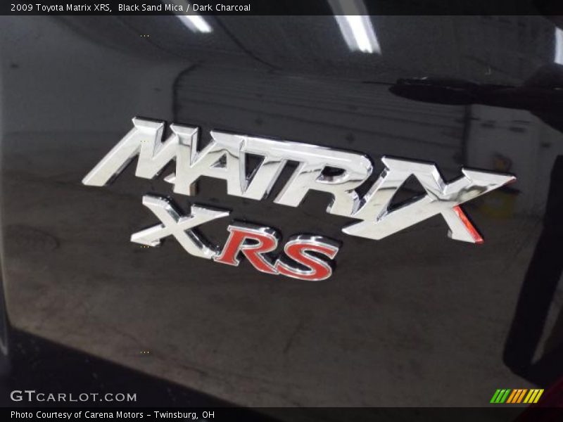 Black Sand Mica / Dark Charcoal 2009 Toyota Matrix XRS